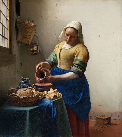 The Milkmaid, Vermeer, c. 1657–1658